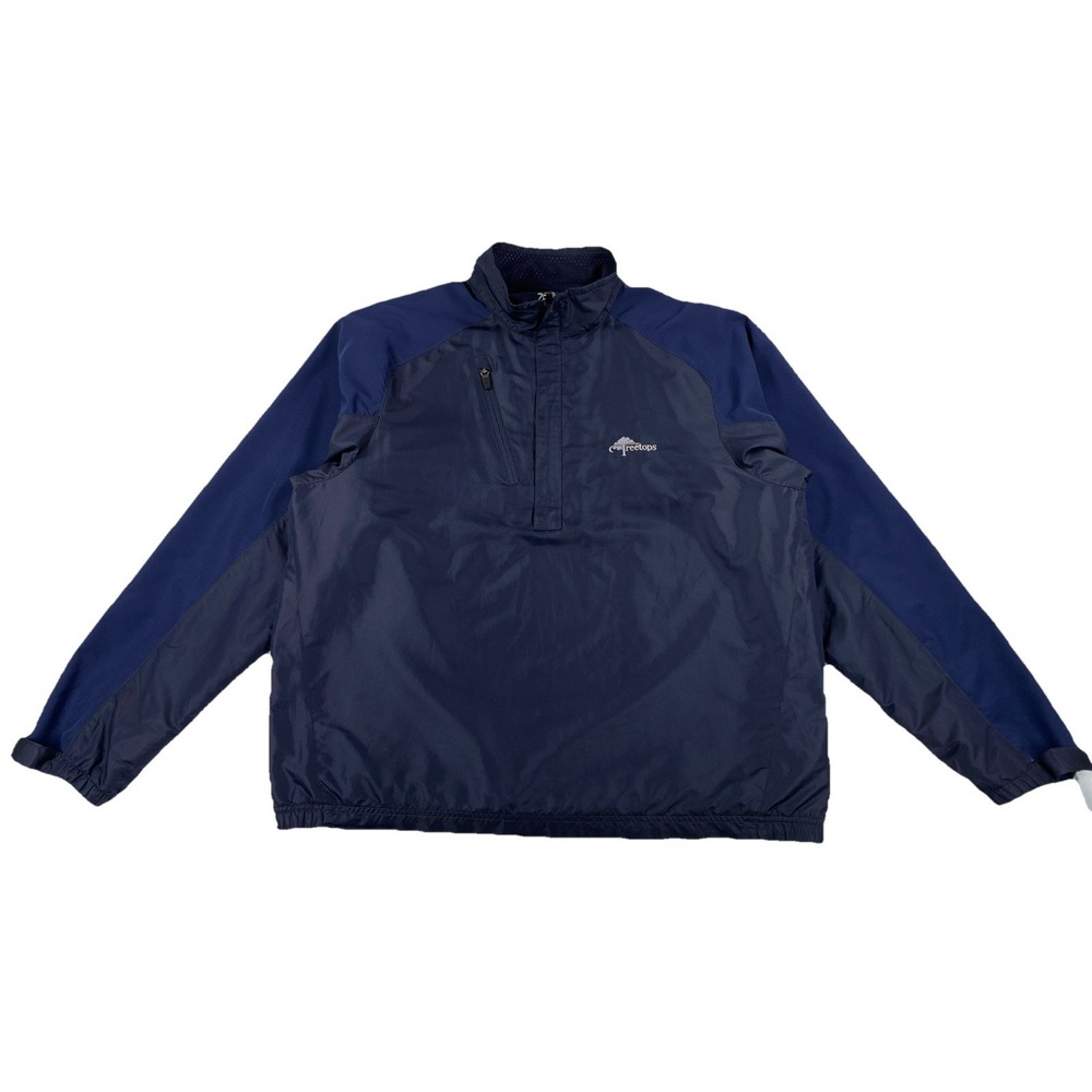 Zero Restriction Tour Series 1/2 Zip Jacket Blue Men's Medium Treetops Resort‎